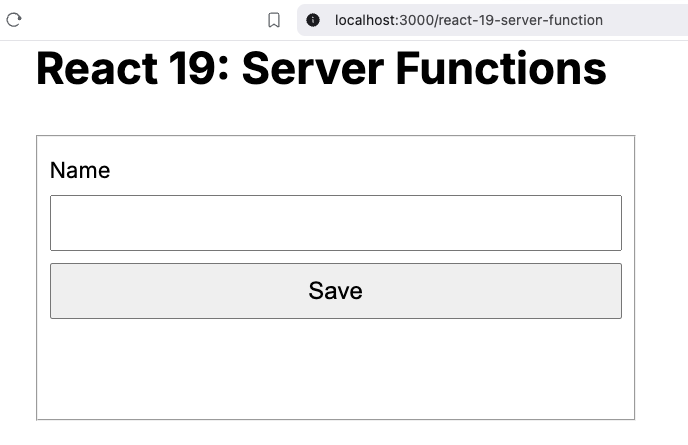 React 19: Server Functions UI